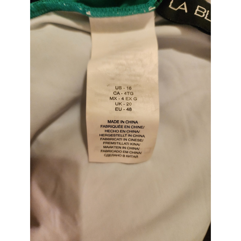 La Blanca One piece Swimsuit Bathing Suit 16 Emerald Forest Green Tummy Control - Picture 12 of 16